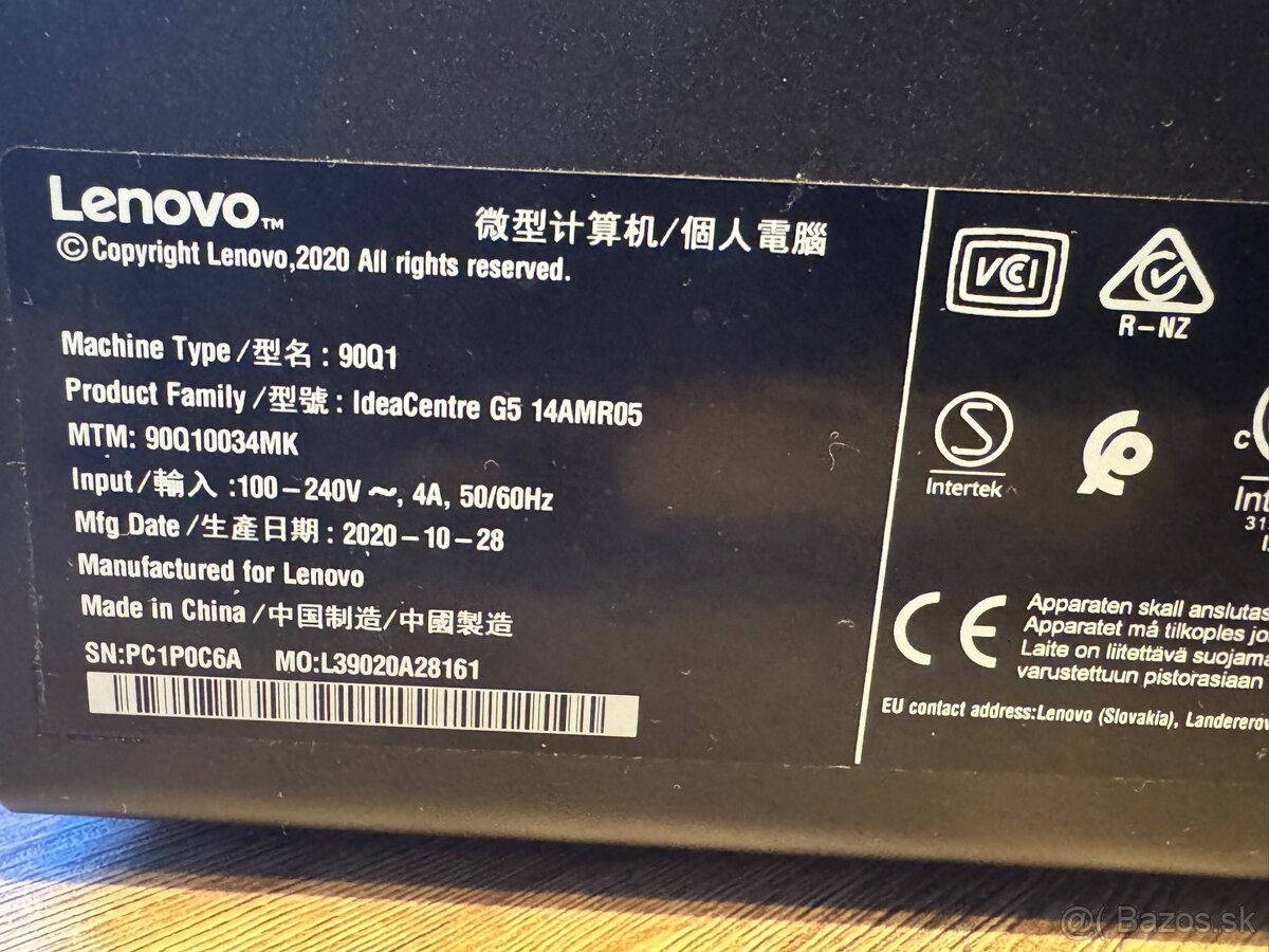 Lenovo G5 Ryzen 5, 3600 ,GTX 1650 super 4gb ,16gb - 6