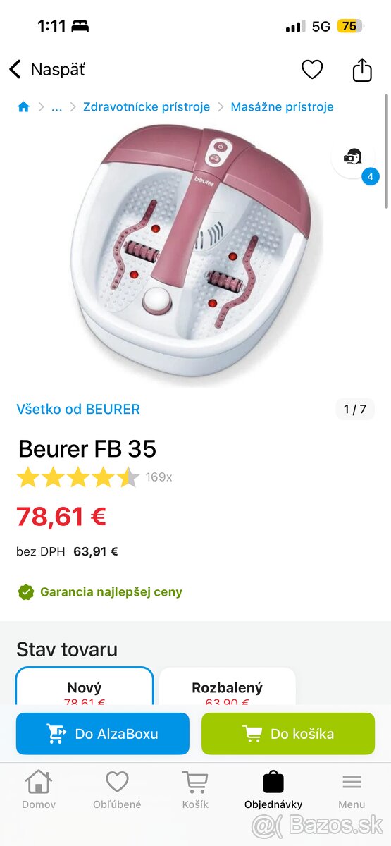 Masážna vanička Beurer FB 35 - 6