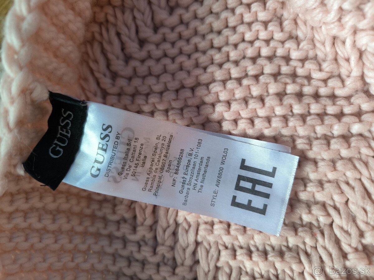 Dámsky šál Guess - púdrovo ružová - 6