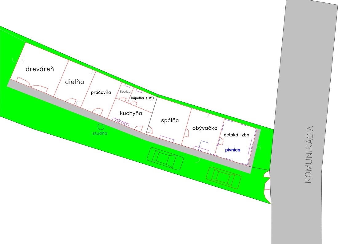 stavebný pozemk v intraviláne obce so starším rod. domom - 6