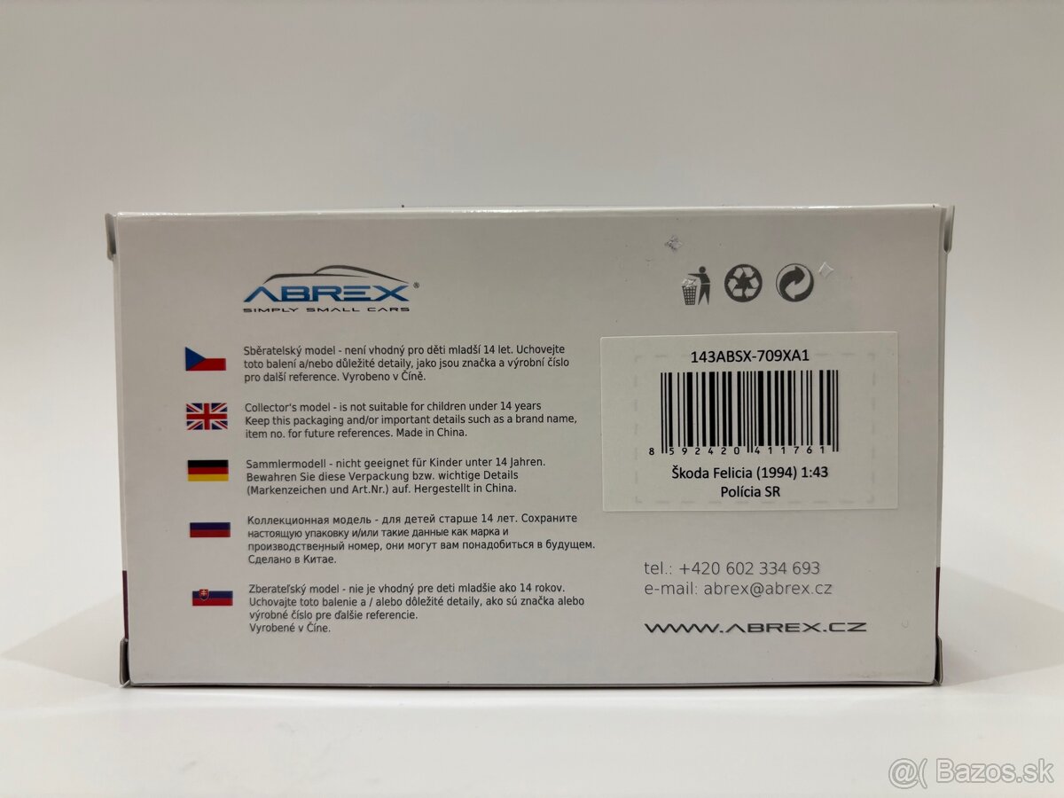 Policajné modely Abrex 1:43 - 6