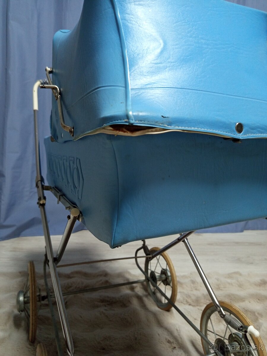 Detský retro kočík kočiar pre bábiky - 6