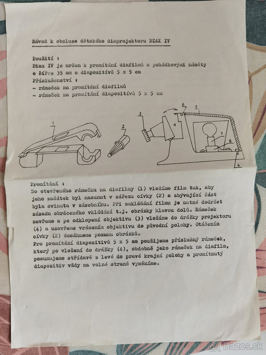 Predám detský projektor DIAX IV výroba 1990 - 6