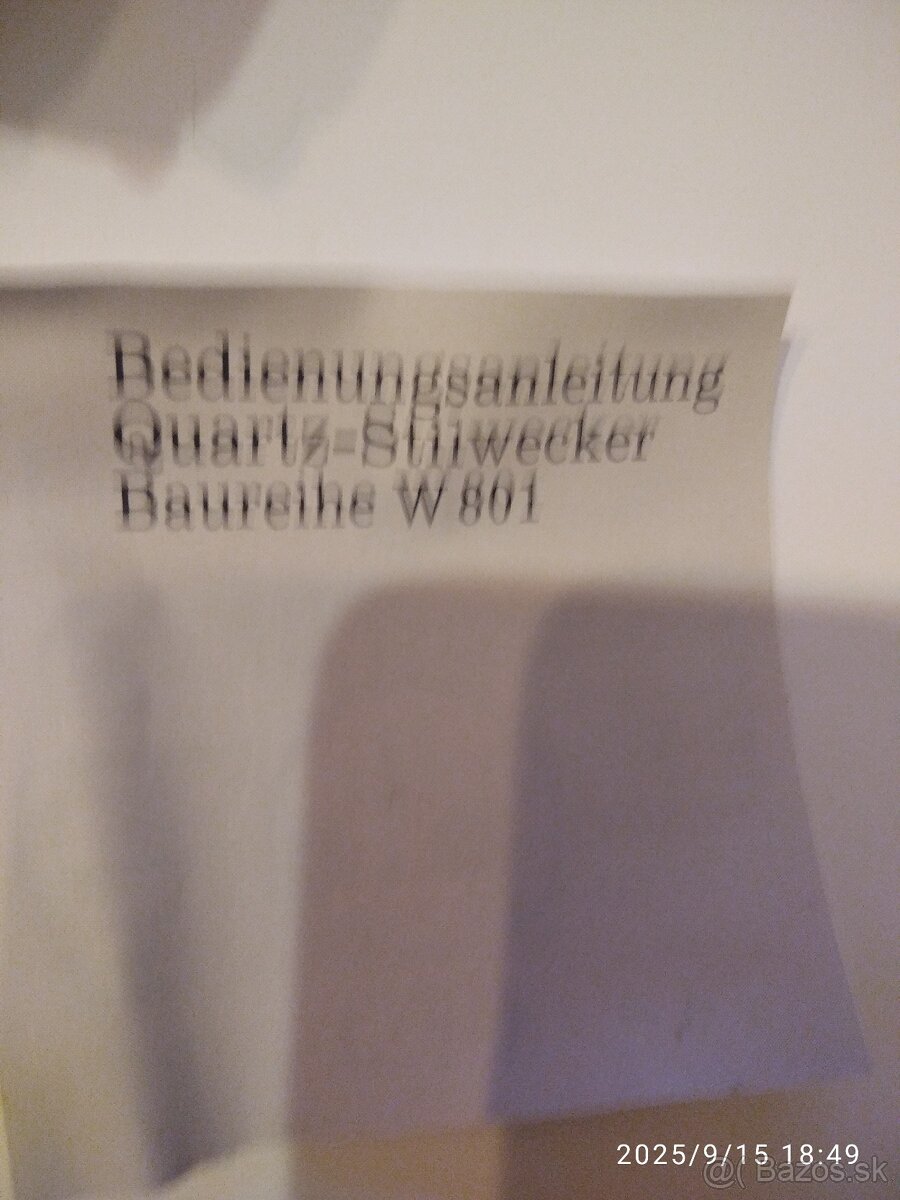 Retro stolové hodiny - nové - 6