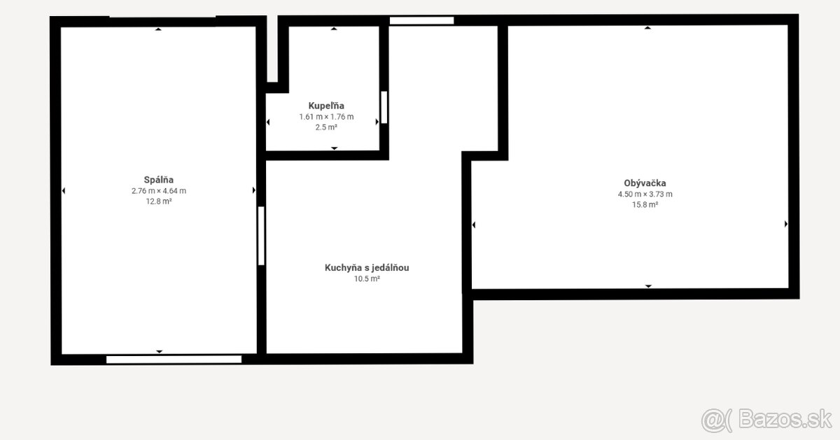 Svetlý 2-izbový byt s vlastným parkovaním – Trenčín - 6