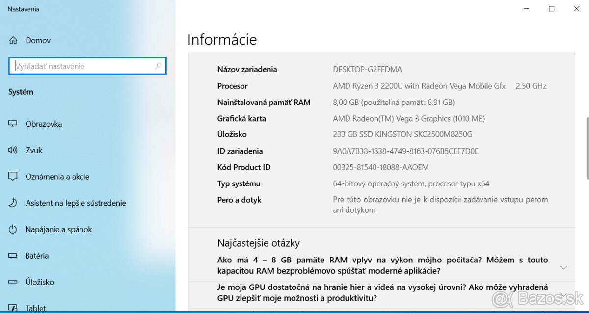 HP 255 G7 - REZERVOVANÉ - 6