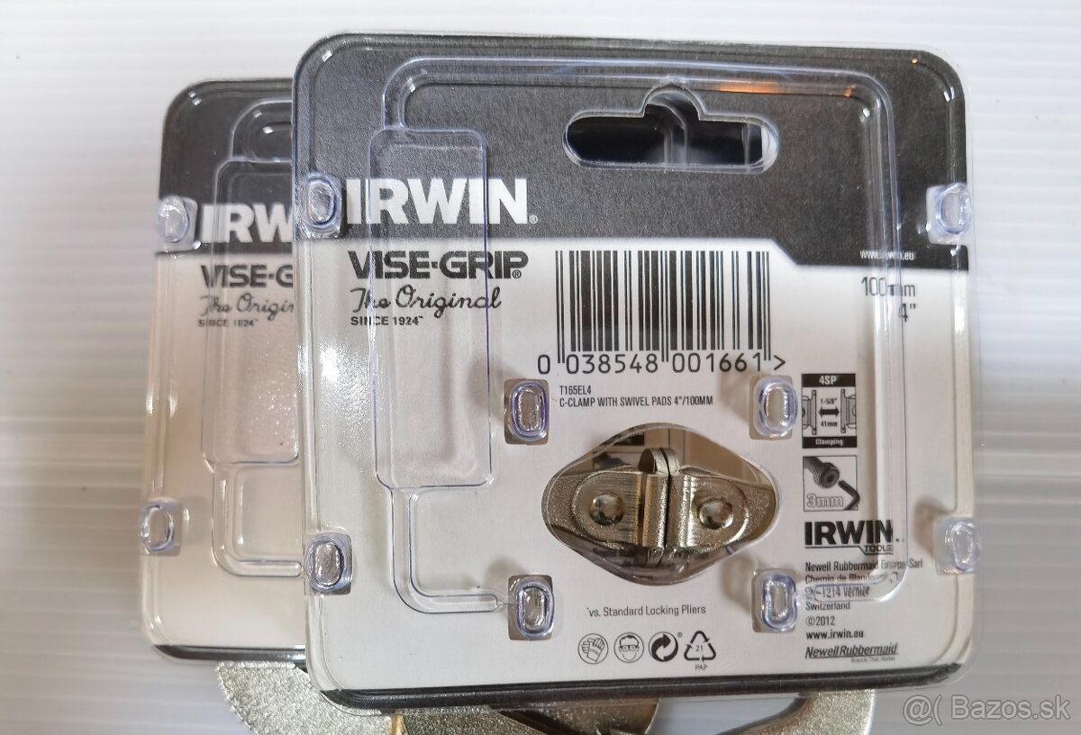 IRWIN Samosvorné C-kliešte s naklápacími koncovkami - 6