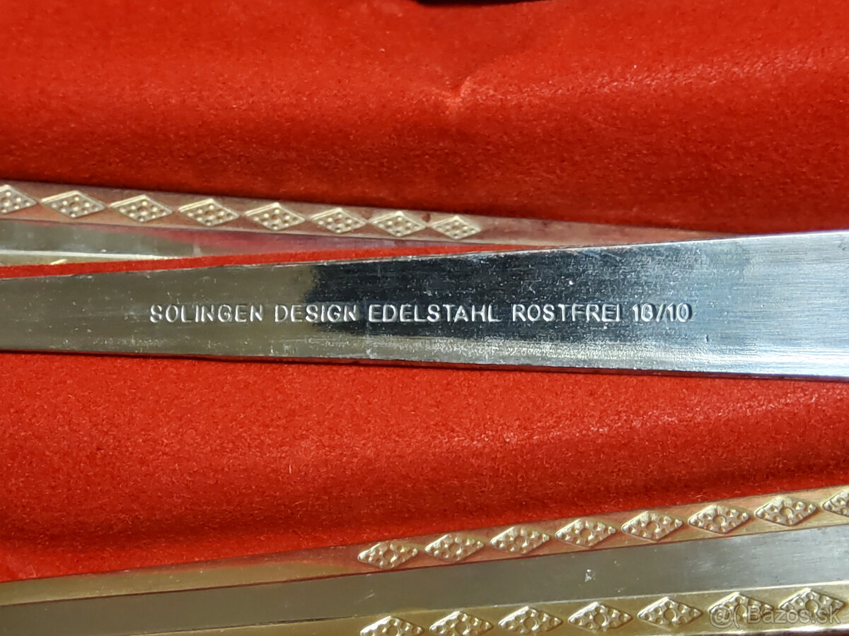 Retro jedálenský príbor Solingen pre 12 osôb, 72 dielny - 6