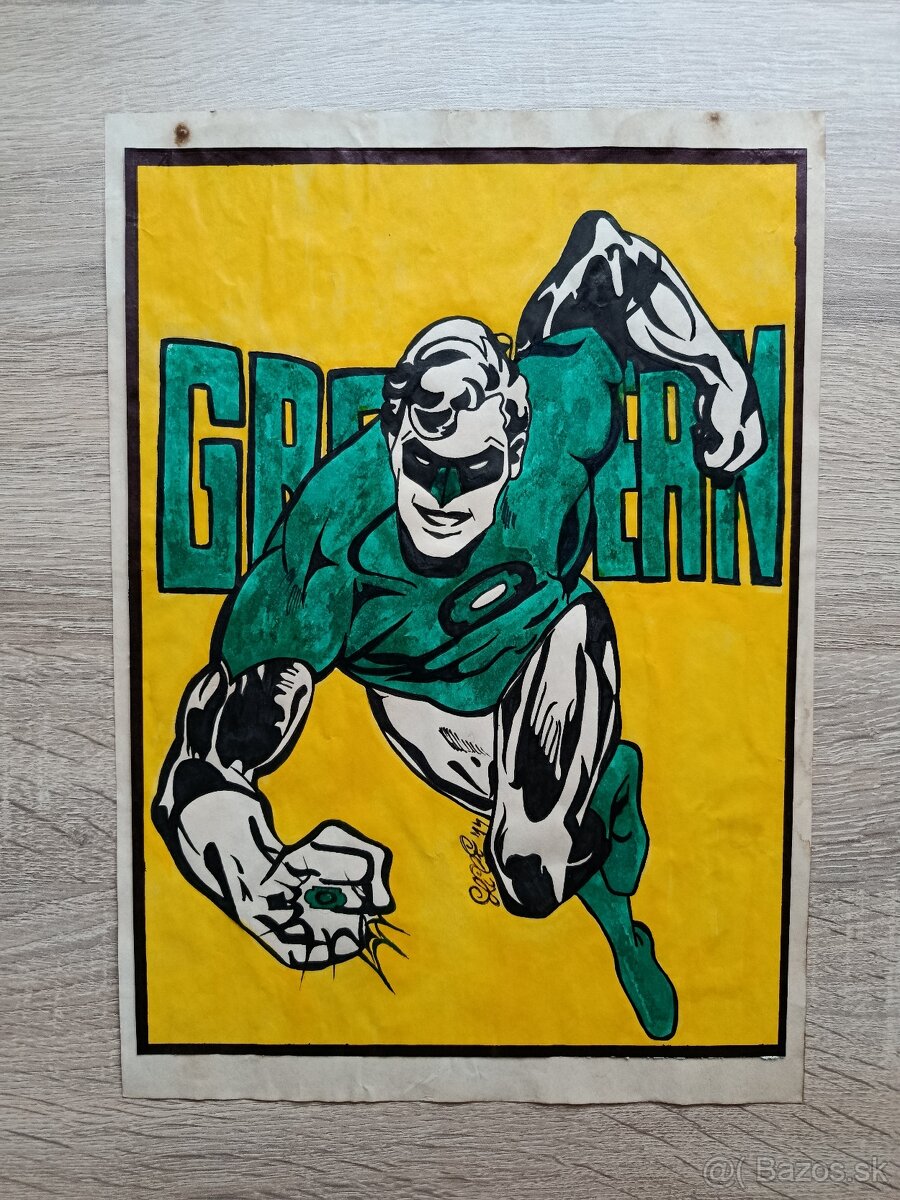 DC Comics a Marvel Comics ručné kresby v RETRO štýle - 6