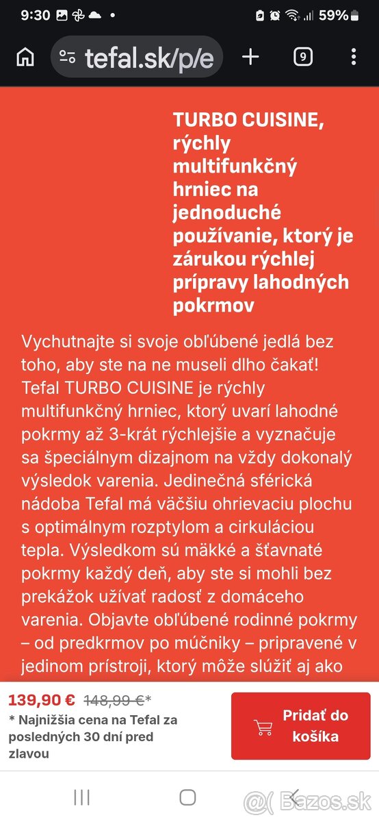 Multifunkčný elektrický hrniec Tefal - 6