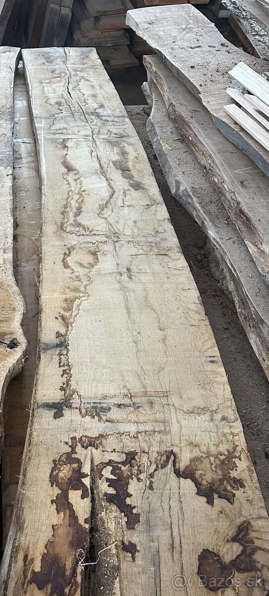 Vysušené dubové fošne, dub, 8 cm, dubové rezivo - 6