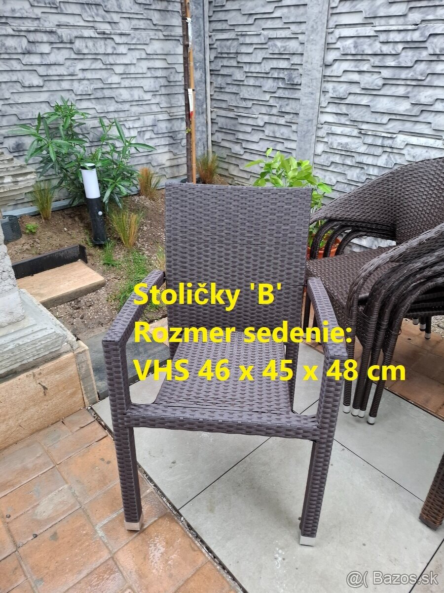 Záhradné sedenie - stôl, stoličky a záhradný box - 6