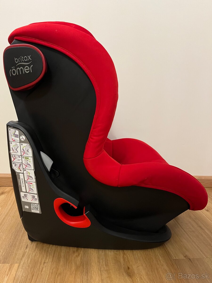 Autosedačka BRITAX RÖMER King II Black/FireRed - 6