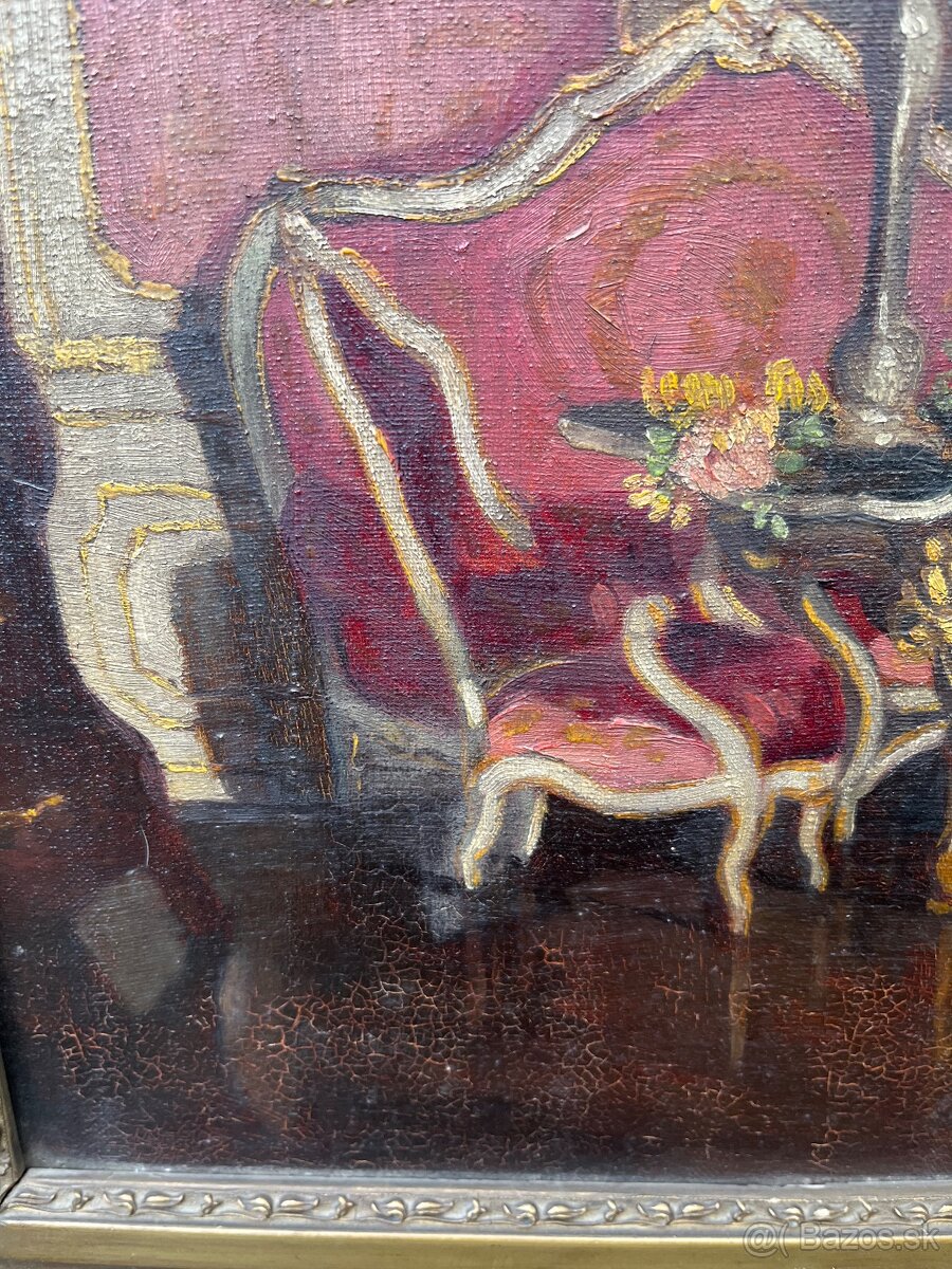 Starožitný obraz Klammer Mariska - 6