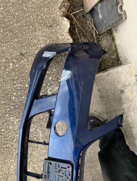 predni naraznik skoda fabia 2 II roomster modry - 6