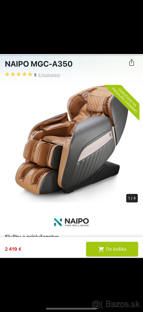 Masážne kreslo Naipo MGC A350 - 6