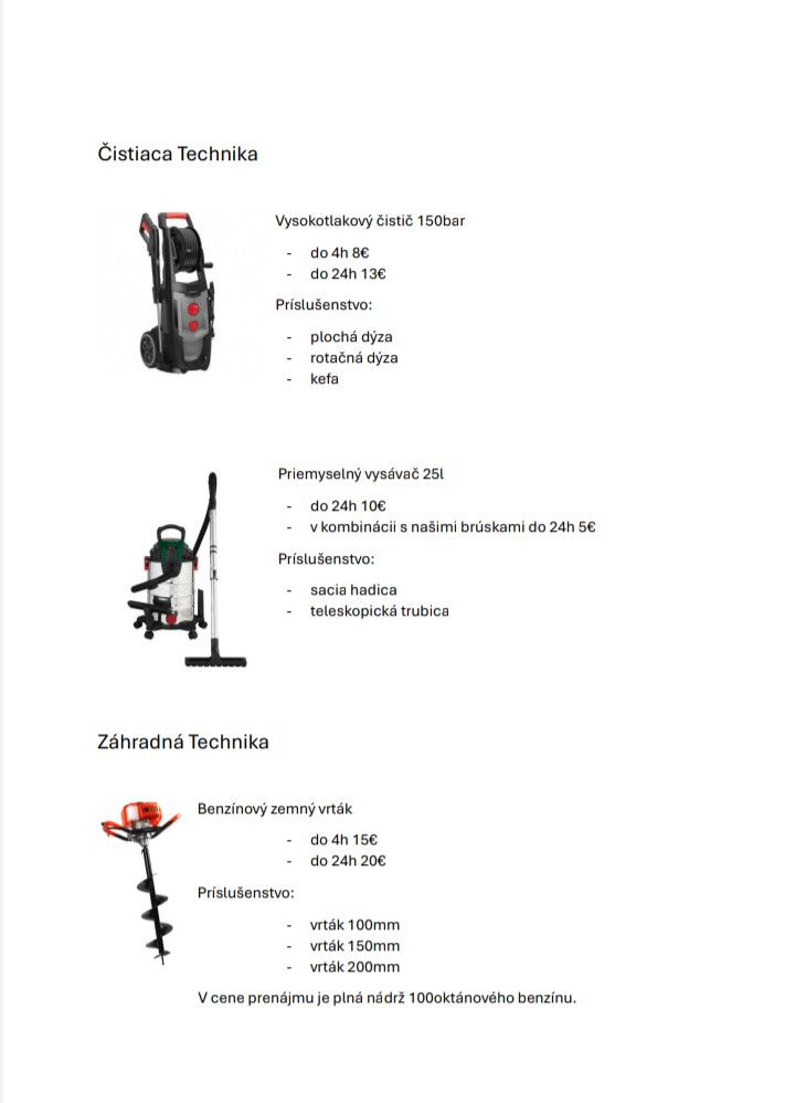 POŽIČOVŇA NÁRADIA HABOVKA - 6