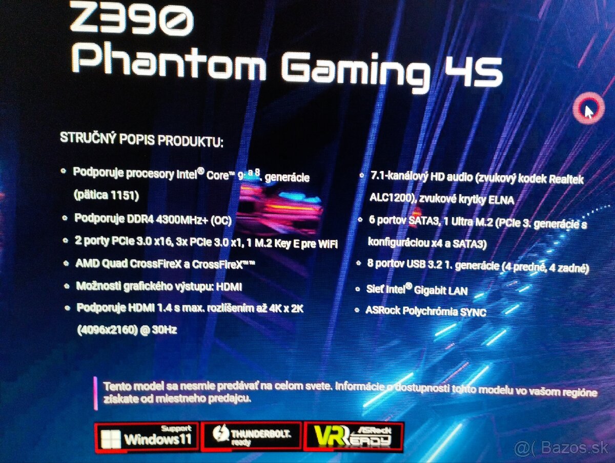 ASRock Z390 Phantom Gaming 4S, I5 9600 K - 6