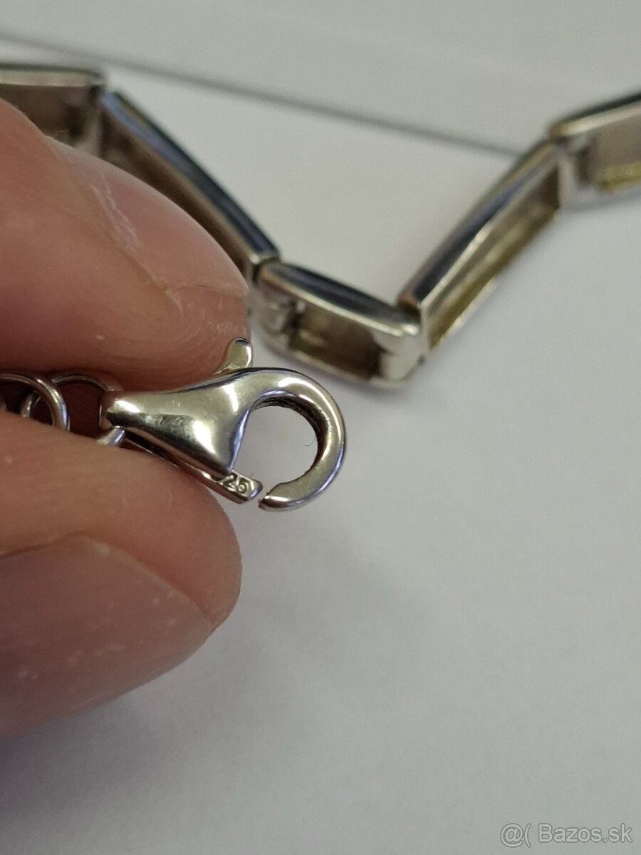 Strieborný set - náramok a náhrdelník - 6