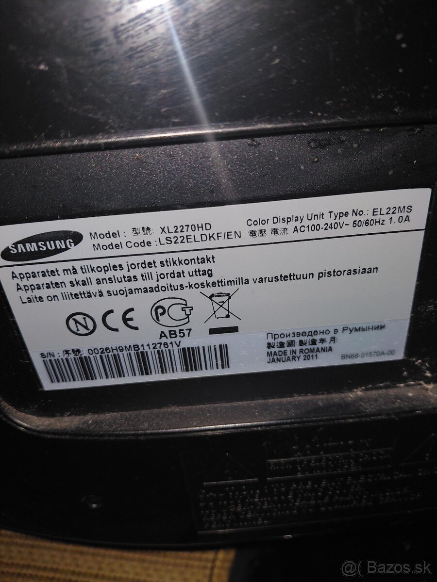 Samsung XL2270HD s DVB/T2 prijimacom Strong SRT 8210 - 6