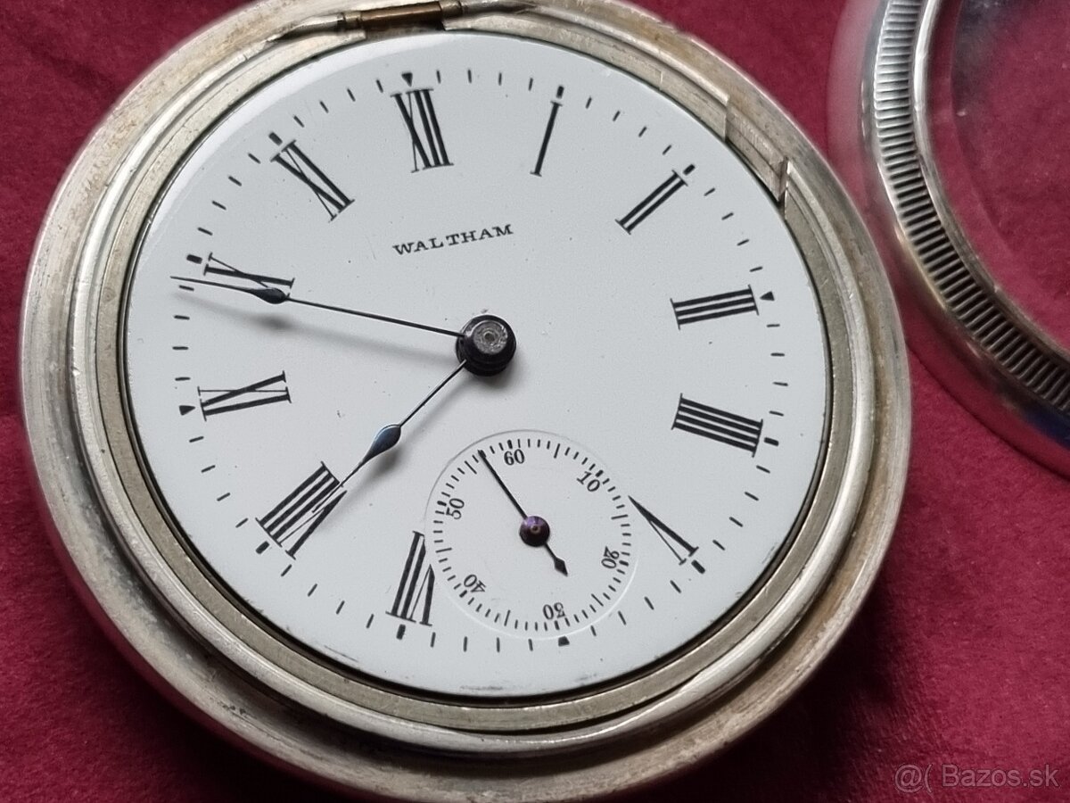 Veľké vreckové hodinky,Waltham. - 6