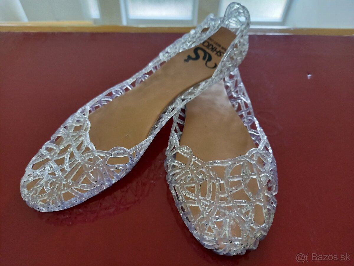 Predam set kabelka+ balerinky...strieborne - 6