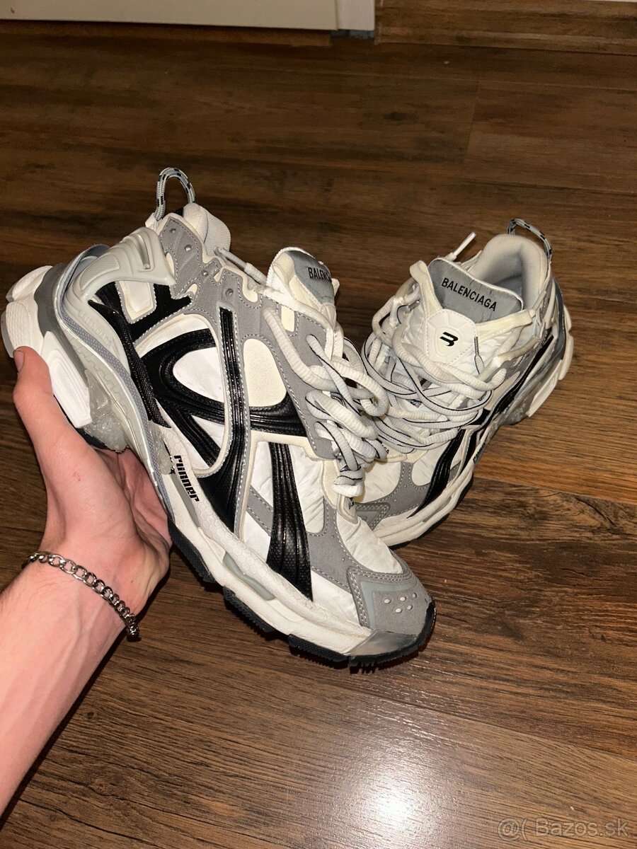 Balenciaga runner 2.0 cierno biele - 6