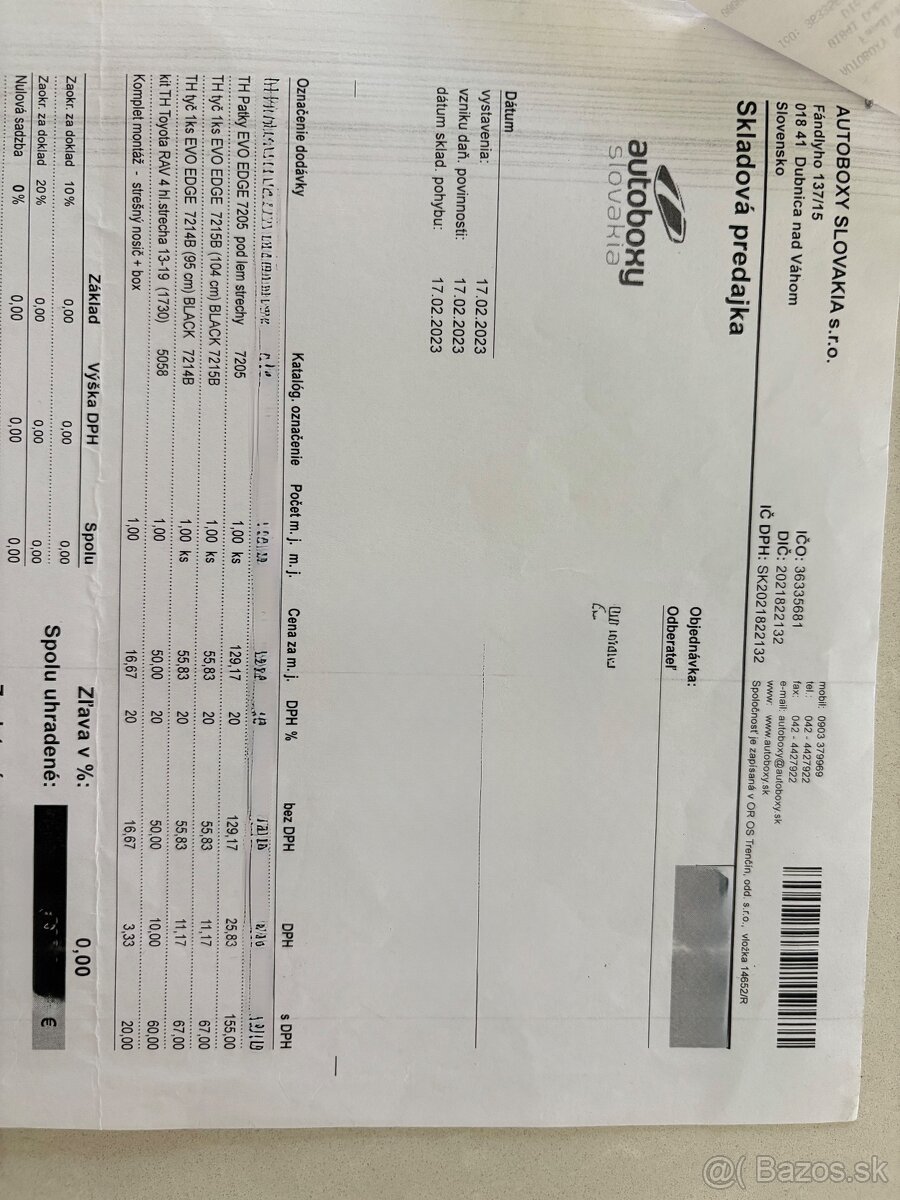 Strešný nosič THULE - 6