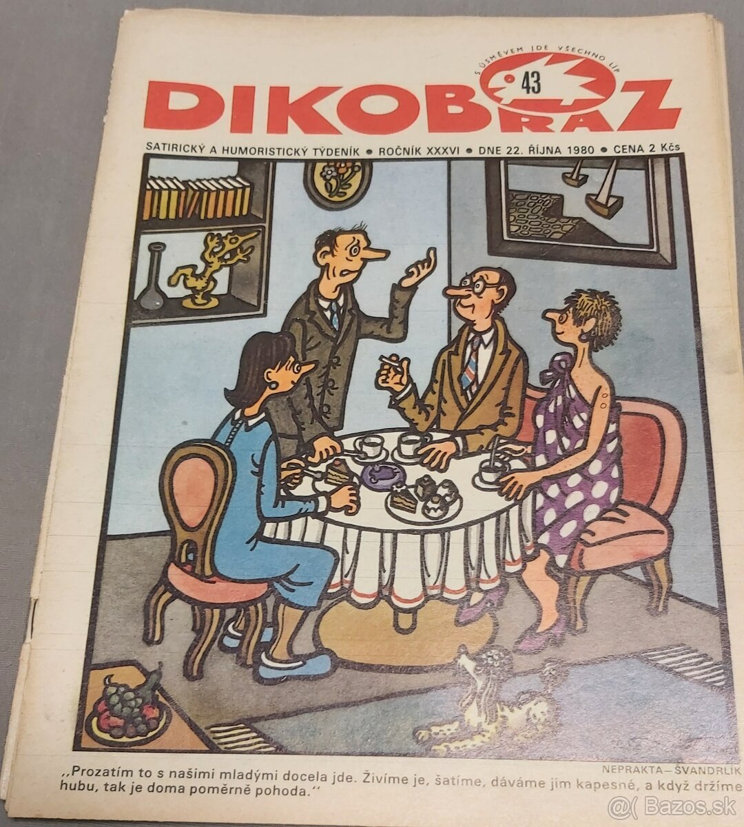 PREDÁM DIKOBRAZ KOMPLETNÝ ročník 1980 - 6