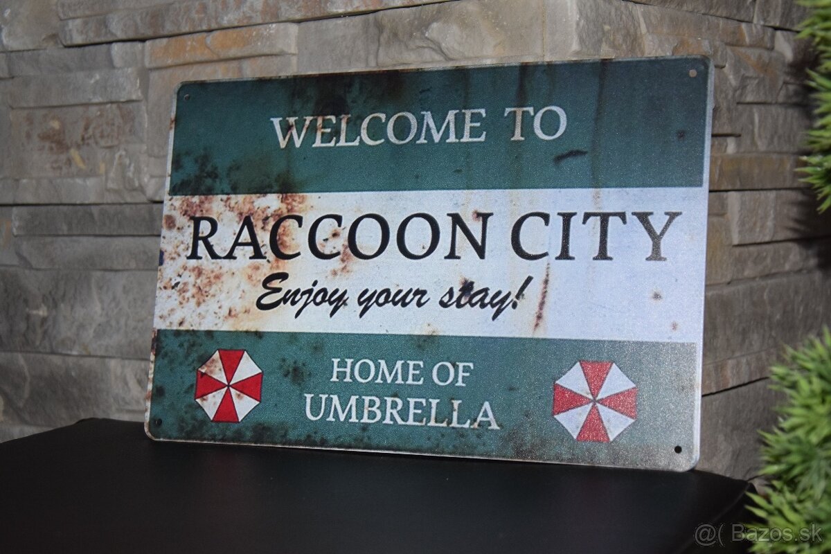 Resident Evil plechova tabula 30x20cm - 6