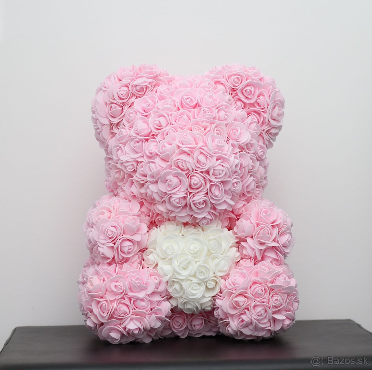 Macko z ruží 40 a 25 cm - všetky farby - ihneď k odberu - 6