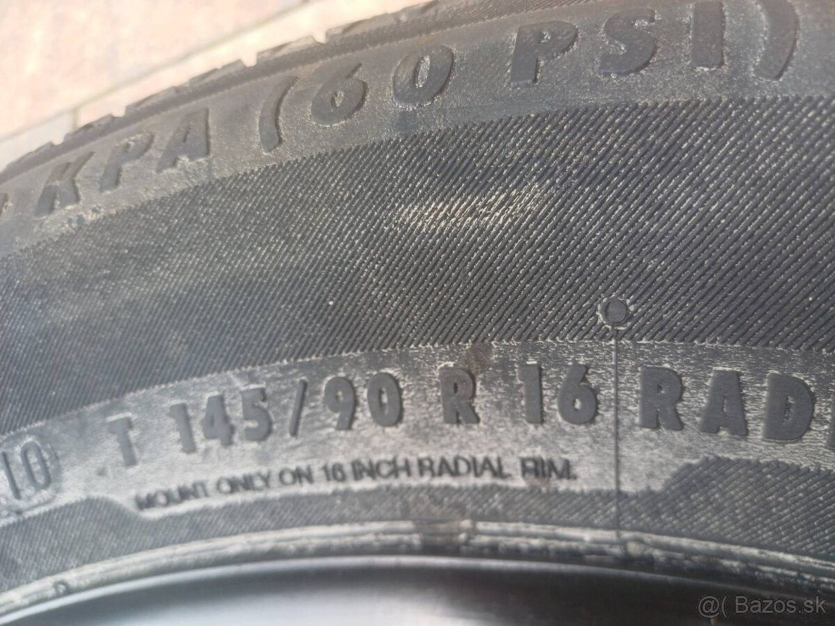 Rezervné koleso úzké Nissan/Dacia/Renault,-R16, 5x114,3 - 6