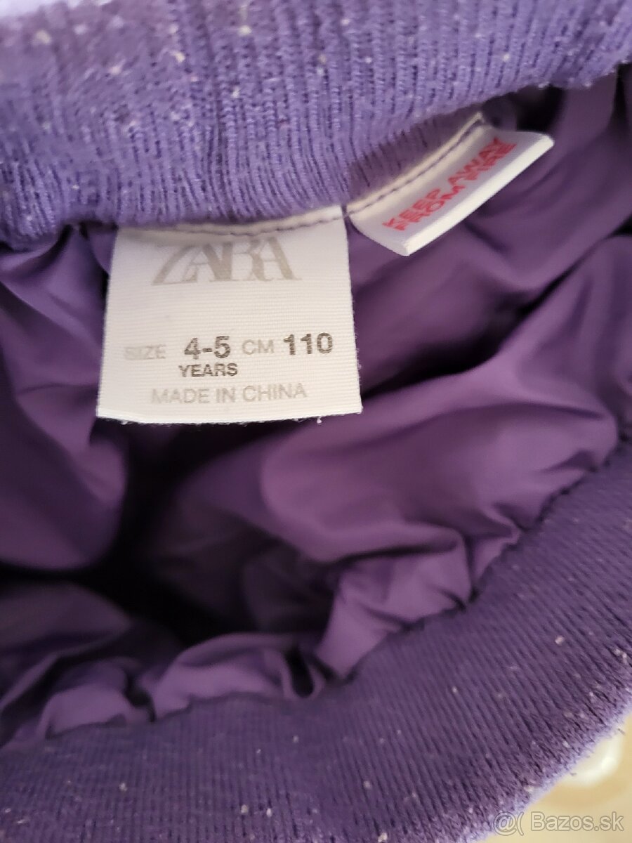 Dievčenské zateplené nohavice a bunda veľ. 110 ZARA - 6