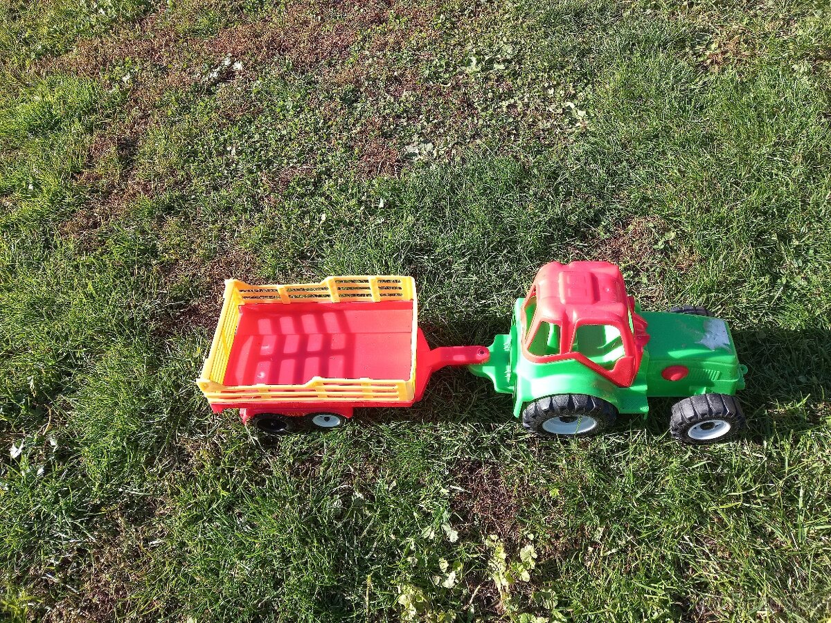 Detskú tatrovku,bager ,nakladač,traktor +vlečka, domiešavač, - 6