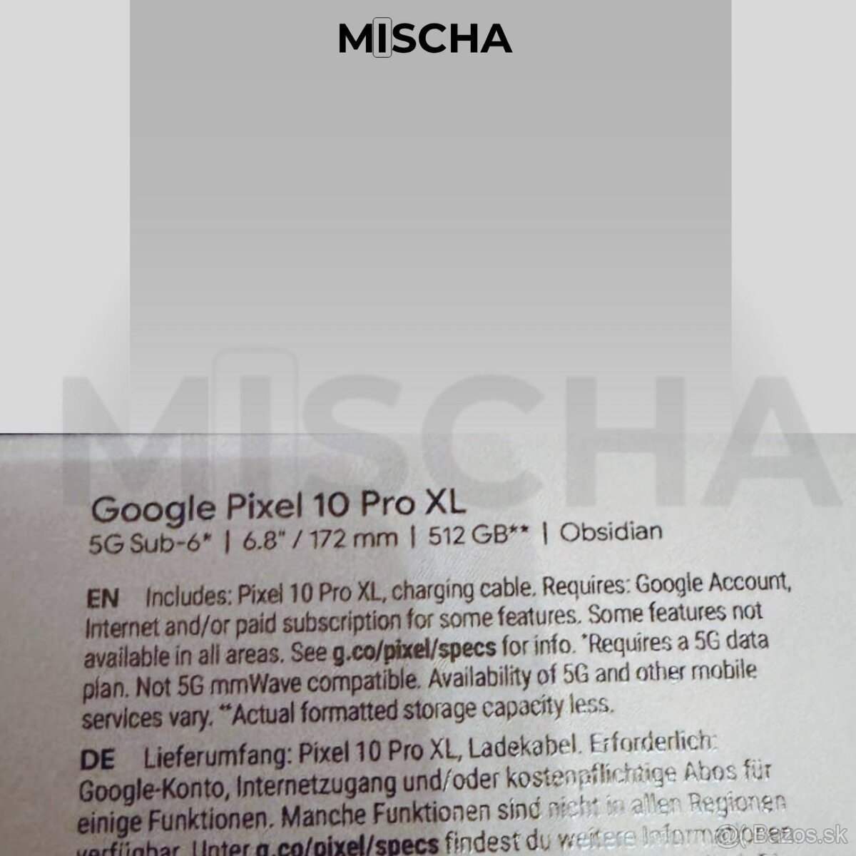 Google Pixel 10 Pro XL 512Gb Obsidian - 6