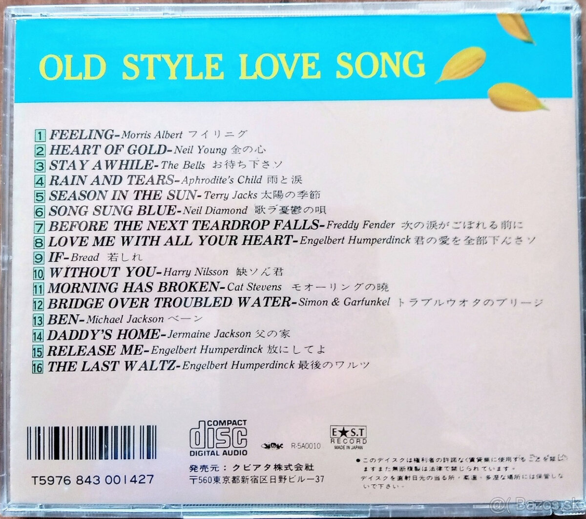 Predám originálne CD " Old style love song " - 6