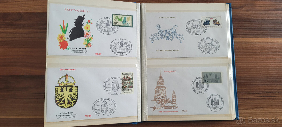 FDC prevažne Nemecko v hrubom albume B5 - 6