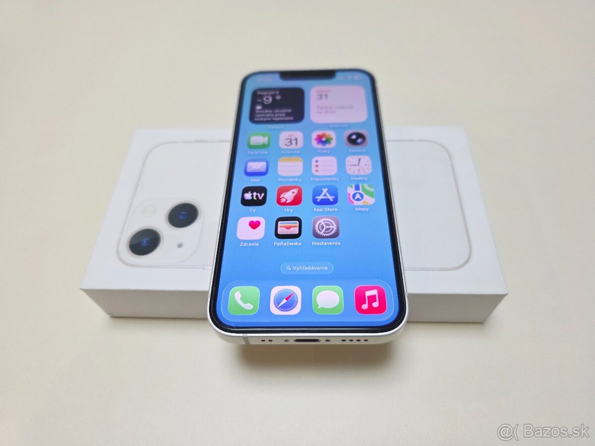 APPLE IPHONE 13 mini 128gb STARLIGHT,BATERKA 100% - 6