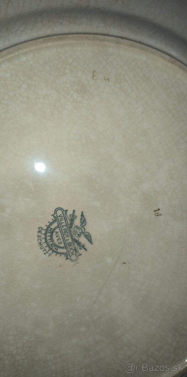 Starožitný Tanier Villeroy & Boch z roku 1880 - 1910 - 6