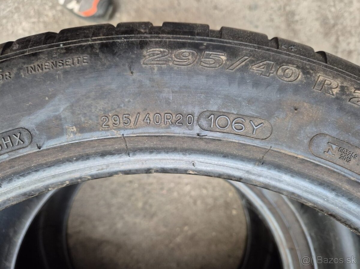 295/40 r20 letné 2 ks MICHELIN dezén 5 mm - 6