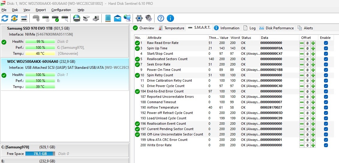 3,5" HDD Western Digital Blue, 250 GB, 7200 rpm, WD2500AAKX - 6