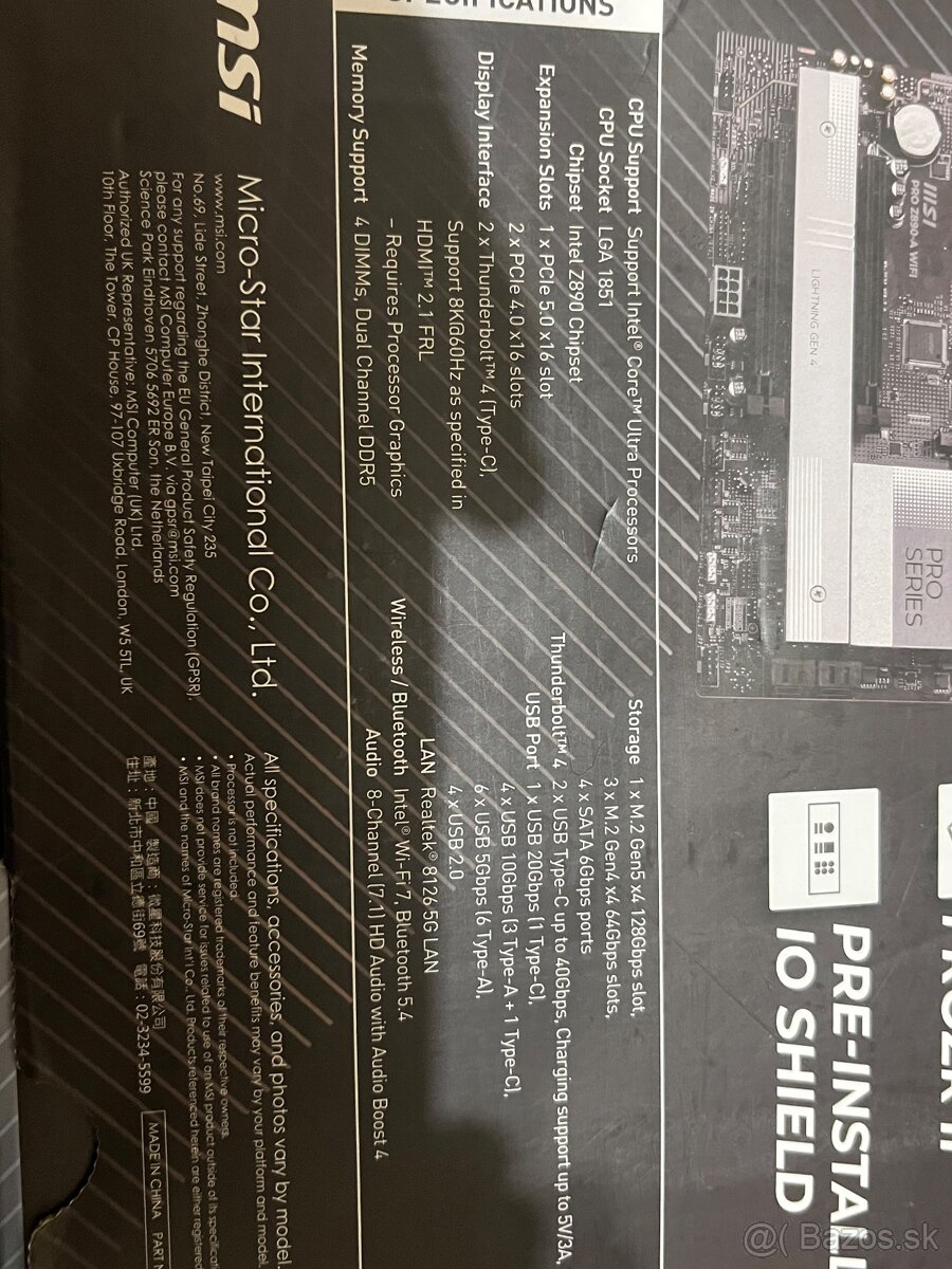 MSI PRO Z890-A Wifi - 6
