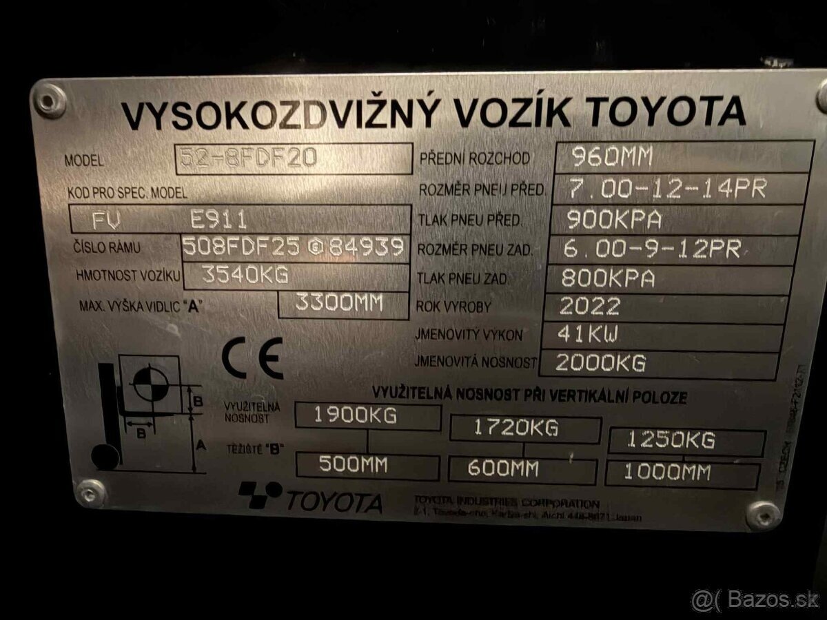 Vysokozdvižný vozík Toyota 1034MTH rok 2022 - 6