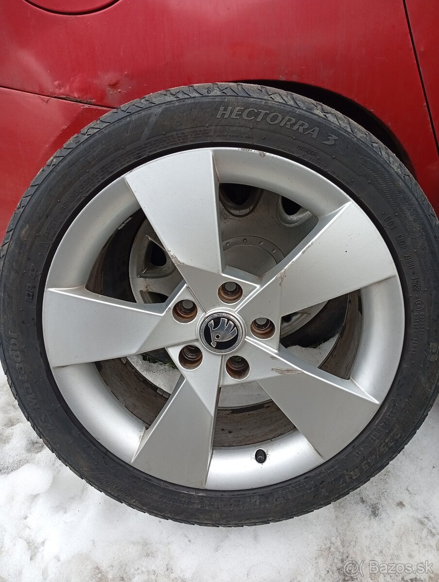 Predám disky Škoda Denom 5x112 r17 - 6