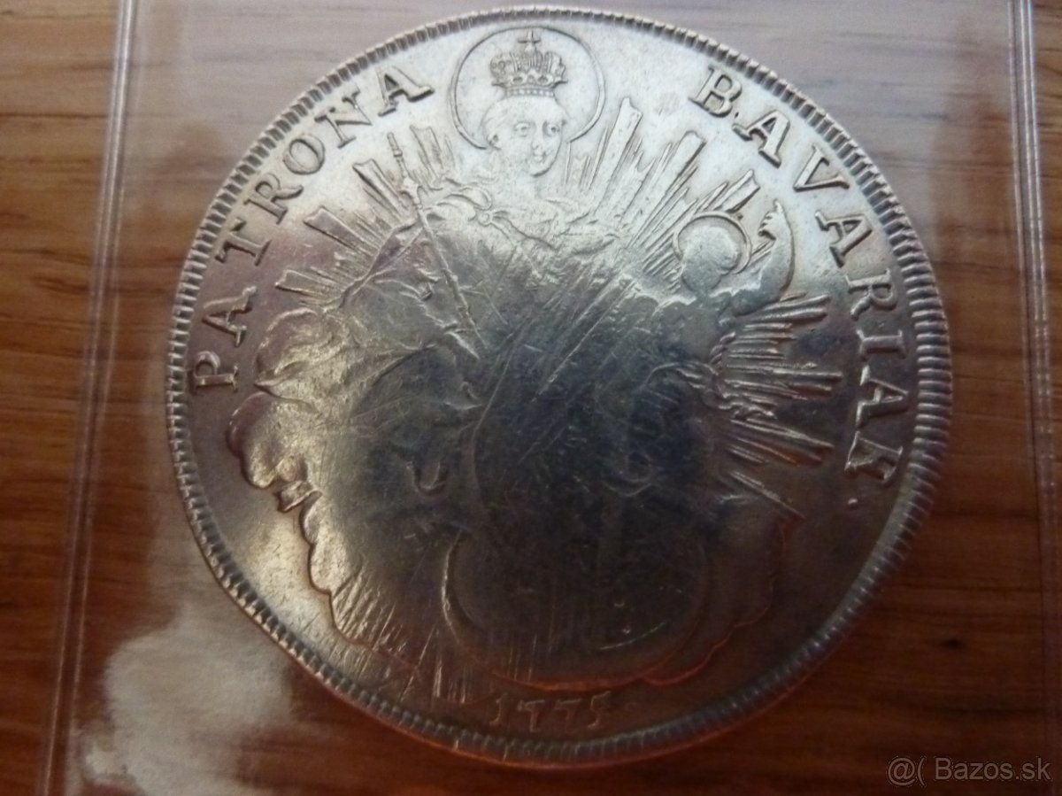Vzácnejší toliar 1775A Maximilián III. Jozef - 6