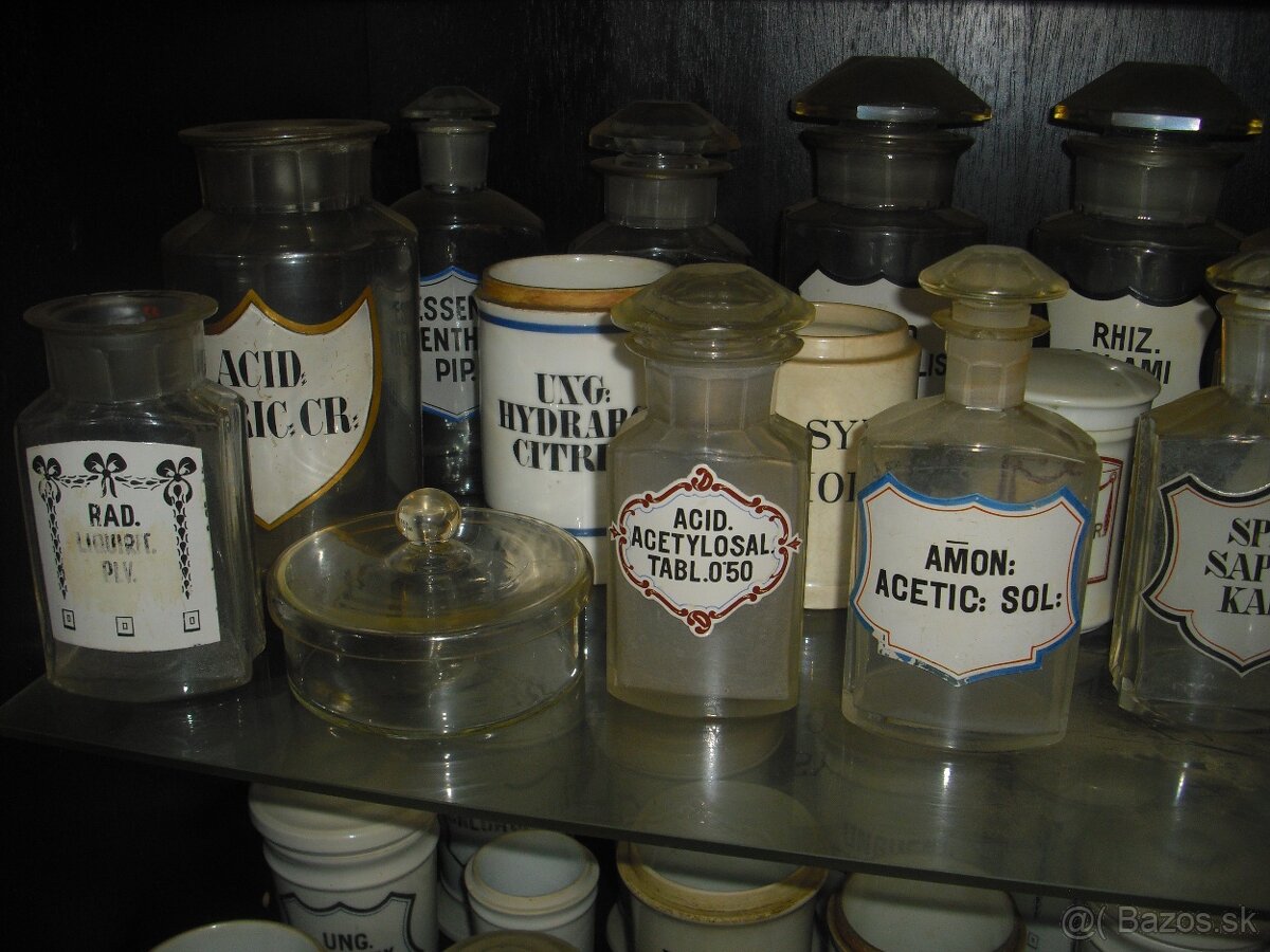 Predam zbierka starozitna lekarenska nadoba, flaska... - 6