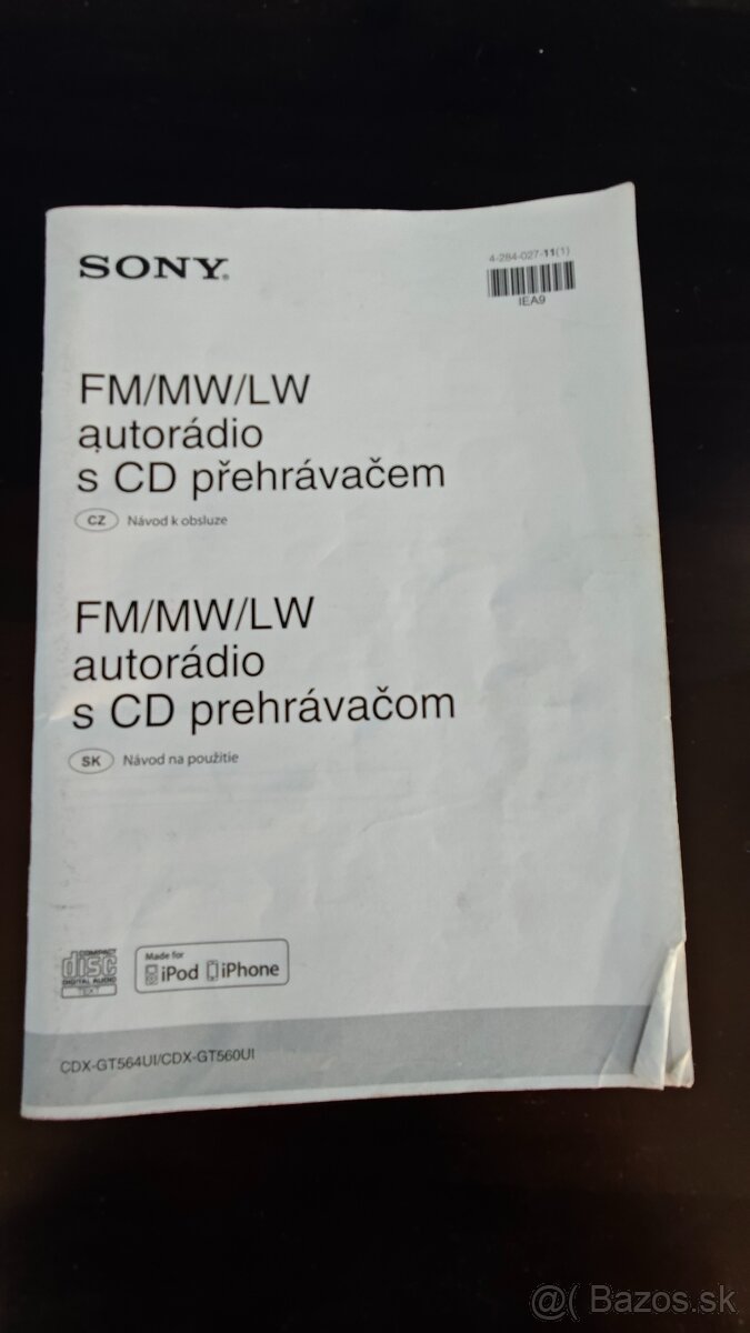 Autorádio Sony CDX-GT560UI (CD / USB / AUX) - 6