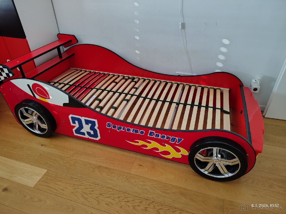 Posteľ auto McQueen červená - 6