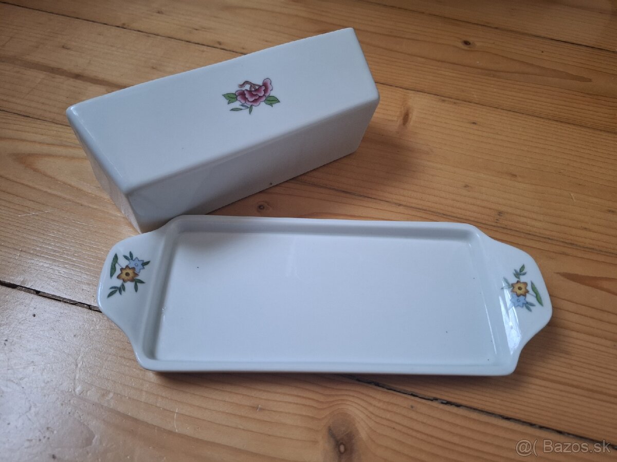 Historická porcelánová maselnička - 6