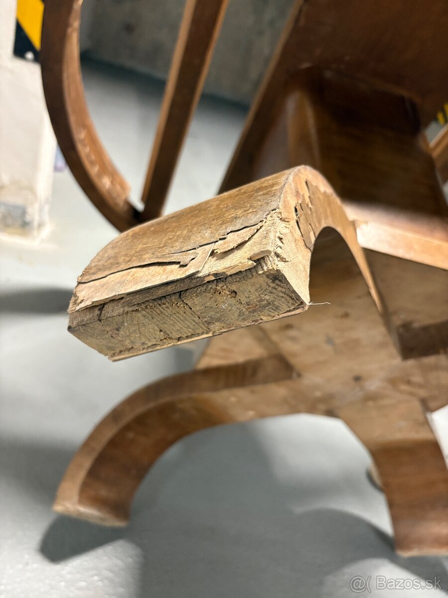 Art deco masívny stôl - 6